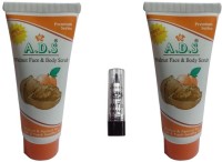 ADS Walnut face & Body Scrub (Pack of 2) with kajal(Set of 3) - Price 125 37 % Off  