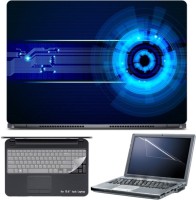 Skin Yard Blue Orb Connection Laptop Skin with Screen Protector & Keyboard Skin -15.6 Inch Combo Set   Laptop Accessories  (Skin Yard)