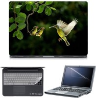 Skin Yard Hummingbird with chicks Laptop Skin with Screen Protector & Keyboard Skin -15.6 Inch Combo Set   Laptop Accessories  (Skin Yard)