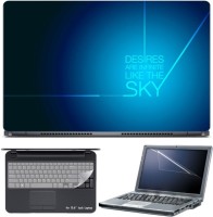 Skin Yard Desires Like Sky Laptop Skin with Screen Protector & Keyboard Skin -15.6 Inch Combo Set   Laptop Accessories  (Skin Yard)
