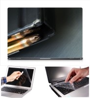 Skin Yard Pistol Bullets Laptop Skin Decal with Keyguard & Screen Protector -15.6 Inch Combo Set   Laptop Accessories  (Skin Yard)