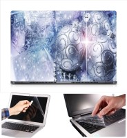 View Skin Yard Christmas Silver Balls Laptop Skin Decal with Keyguard & Screen Protector -15.6 Inch Combo Set Laptop Accessories Price Online(Skin Yard)