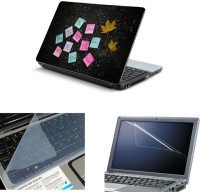NAMO ART 3in1 Laptop Skins with Screen Guard and Key Protector TPR1001 Combo Set   Laptop Accessories  (Namo Art)