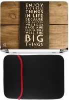 FineArts Big Things Laptop Skin with Reversible Laptop Sleeve Combo Set   Laptop Accessories  (FineArts)