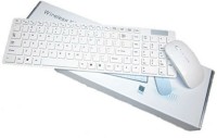 Shrih White Slim Wireless Keyboard Mouse Combo Set   Laptop Accessories  (Shrih)