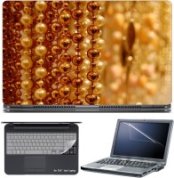 Skin Yard Golden Pearl Curtain Laptop Skin with Screen Protector & Keyboard Skin -15.6 Inch Combo Set   Laptop Accessories  (Skin Yard)