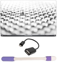 Skin Yard 9mm Bullet Laptop Skin -14.1 Inch with USB LED Light & OTG Cable (Assorted) Combo Set   Laptop Accessories  (Skin Yard)