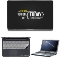Skin Yard You Do Today Quotes Sparkle Laptop Skin with Screen Protector & Keyguard -15.6 Inch Combo Set   Laptop Accessories  (Skin Yard)