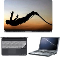Skin Yard 3in1 Combo- Bunji Jumping Laptop Skin with Screen Protector & Keyguard -15.6 Inch Combo Set   Laptop Accessories  (Skin Yard)