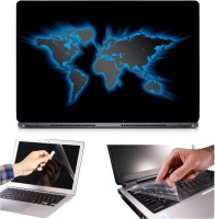 Skin Yard 3in1 Combo- Glowing World Laptop Skin with Screen Protector & Keyguard -15.6 Inch Combo Set   Laptop Accessories  (Skin Yard)