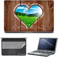 Skin Yard 3in1 Combo- Heart Window Laptop Skin with Screen Protector & Keyguard -15.6 Inch Combo Set   Laptop Accessories  (Skin Yard)