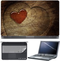 Skin Yard Red Jelly Heart Middle of Love Tree Laptop Skin with Screen Protector & Keyboard Skin -15.6 Inch Combo Set   Laptop Accessories  (Skin Yard)