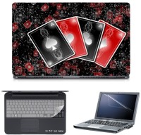Skin Yard Retro Playing Cards Laptop Skin with Screen Protector & Keyguard -15.6 Inch Combo Set   Laptop Accessories  (Skin Yard)