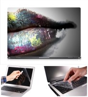 Skin Yard Colorful Lipstick Laptop Skin Decal with Keyguard & Screen Protector -15.6 Inch Combo Set   Laptop Accessories  (Skin Yard)