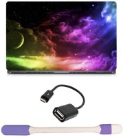 Skin Yard Colorful Sky Laptop Skin with USB LED Light & OTG Cable - 15.6 Inch Combo Set   Laptop Accessories  (Skin Yard)