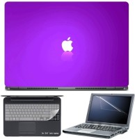 Skin Yard Apple Logo on Purple Background Laptop Skin with Screen Protector & Keyboard Skin -15.6 Inch Combo Set   Laptop Accessories  (Skin Yard)