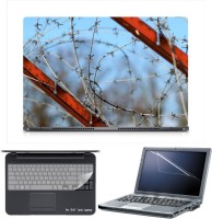 Skin Yard Sparkle Barbed Wire Fence Laptop Skin with Screen Protector & Keyboard Skin -15.6 Inch Combo Set   Laptop Accessories  (Skin Yard)