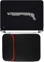 FineArts Spell Gun Laptop Skin with Reversible Laptop Sleeve Combo Set   Laptop Accessories  (FineArts)