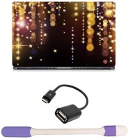 Skin Yard Christmas Decoration Laptop Skin -14.1 Inch with USB LED Light & OTG Cable (Assorted) Combo Set   Laptop Accessories  (Skin Yard)