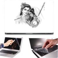 Skin Yard 3in1 Combo- Radha & Meera Laptop Skin with Screen Protector & Keyguard -15.6 Inch Combo Set   Laptop Accessories  (Skin Yard)