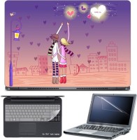 Skin Yard Valentine Love Couple Laptop Skin with Screen Protector & Keyboard Skin -15.6 Inch Combo Set   Laptop Accessories  (Skin Yard)
