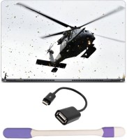 Skin Yard Recue Squadron Laptop Skin -14.1 Inch with USB LED Light & OTG Cable (Assorted) Combo Set   Laptop Accessories  (Skin Yard)