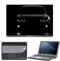 View Skin Yard Sparkle Black & White BMW Car Laptop Skin with Screen Protector & Keyboard Skin -15.6 Inch Combo Set Laptop Accessories Price Online(Skin Yard)