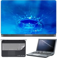 Skin Yard Dynamic Aqua Laptop Skin with Screen Protector & Keyboard Skin -15.6 Inch Combo Set   Laptop Accessories  (Skin Yard)