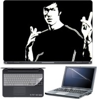 Skin Yard Don't Think Feel Bruce Lee Laptop Skin with Screen Protector & Keyboard Skin -15.6 Inch Combo Set   Laptop Accessories  (Skin Yard)