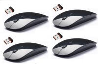 View FKU Set Of 4 2.4Ghz Ultra Slim Wireless Optical Mouse Combo Set Laptop Accessories Price Online(FKU)