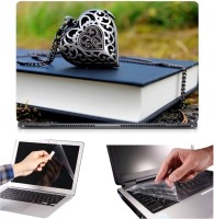 Skin Yard 3in1 Combo- Heart Locket Laptop Skin with Screen Protector & Keyguard -15.6 Inch Combo Set   Laptop Accessories  (Skin Yard)