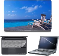 Skin Yard 3in1 Combo- Feeling Relax Laptop Skin with Screen Protector & Keyguard -15.6 Inch Combo Set   Laptop Accessories  (Skin Yard)