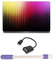 Skin Yard Dream Glare Abstract Design Laptop Skin -14.1 Inch with USB LED Light & OTG Cable (Assorted) Combo Set   Laptop Accessories  (Skin Yard)