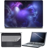 Skin Yard Purple Outer Space Stars Laptop Skin with Screen Protector & Keyboard Skin -15.6 Inch Combo Set   Laptop Accessories  (Skin Yard)