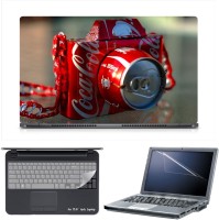 Skin Yard Coke Camera Laptop Skin Decal with Keyguard & Screen Protector -15.6 Inch Combo Set   Laptop Accessories  (Skin Yard)