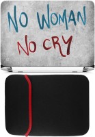 FineArts No Woman No Cry Laptop Skin with Reversible Laptop Sleeve Combo Set   Laptop Accessories  (FineArts)