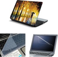 NAMO ART 3in1 Laptop Skins with Screen Guard and Key Protector TPR1011 Combo Set   Laptop Accessories  (Namo Art)