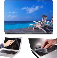 Skin Yard 3in1 Combo- Feeling Relax Laptop Skin with Screen Protector & Keyguard -15.6 Inch Combo Set   Laptop Accessories  (Skin Yard)