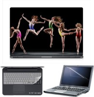 Skin Yard Sparkle Ballet Dancer Laptop Skin with Screen Protector & Keyboard Skin -15.6 Inch Combo Set   Laptop Accessories  (Skin Yard)