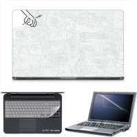 View Skin Yard Hand Drawing Abstract Laptop Skin Decal with Keyguard & Screen Protector -15.6 Inch Combo Set Laptop Accessories Price Online(Skin Yard)