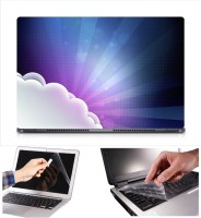 Skin Yard Cloud Rays Laptop Skin Decal with Keyguard & Screen Protector -15.6 Inch Combo Set   Laptop Accessories  (Skin Yard)