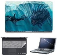 Skin Yard Sea Monsters Laptop Skin with Screen Protector & Keyguard -15.6 Inch Combo Set   Laptop Accessories  (Skin Yard)