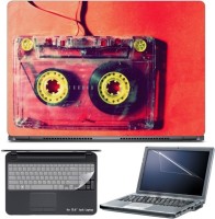 Skin Yard Love Music Cassette Laptop Skin with Screen Protector & Keyboard Skin -15.6 Inch Combo Set   Laptop Accessories  (Skin Yard)