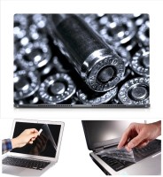 Skin Yard Metal Bullet Laptop Skin Decal with Keyguard & Screen Protector -15.6 Inch Combo Set   Laptop Accessories  (Skin Yard)
