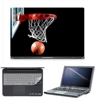 Skin Yard Sparkle Basketball Basket Laptop Skin with Screen Protector & Keyboard Skin -15.6 Inch Combo Set   Laptop Accessories  (Skin Yard)