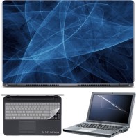 Skin Yard Digital Abstract on Blue Background Laptop Skin with Screen Protector & Keyboard Skin -15.6 Inch Combo Set   Laptop Accessories  (Skin Yard)