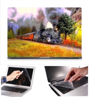 Skin Yard Train Nature Laptop Skin Decal with Keyguard & Screen Protector -15.6 Inch Combo Set   Laptop Accessories  (Skin Yard)