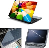 View NAMO ART 3in1 Laptop Skins with Screen Guard and Key Protector TPR1015 Combo Set Laptop Accessories Price Online(Namo Art)