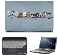 Skin Yard Different Owl in Stick Laptop Skin with Screen Protector & Keyboard Skin -15.6 Inch Combo Set   Laptop Accessories  (Skin Yard)