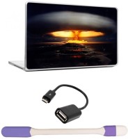 Skin Yard Explosion Abstract Laptop Skins with USB LED Light & OTG Cable - 15.6 Inch Combo Set   Laptop Accessories  (Skin Yard)